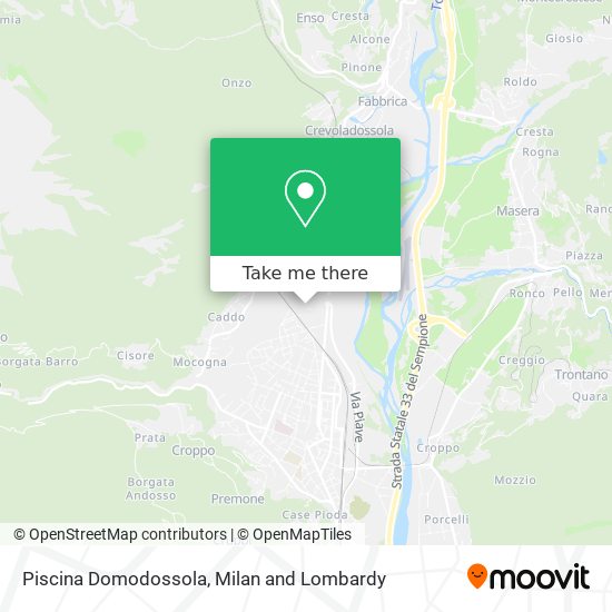 Piscina Domodossola map