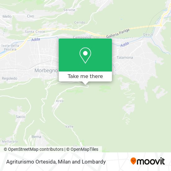 Agriturismo Ortesida map