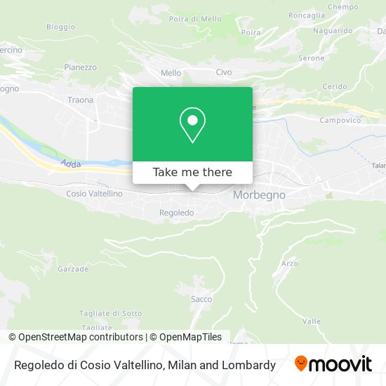 Regoledo di Cosio Valtellino map