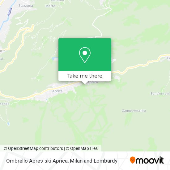 Ombrello Apres-ski Aprica map