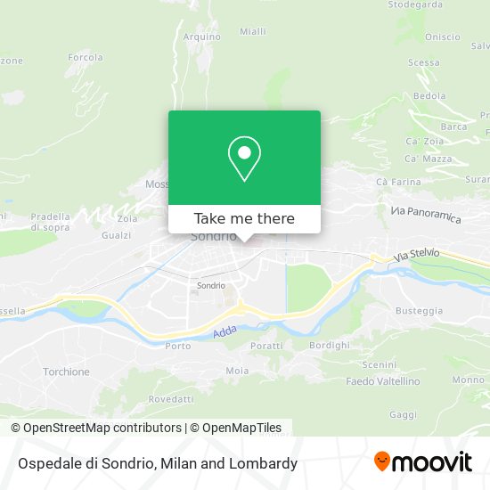 Ospedale di Sondrio map