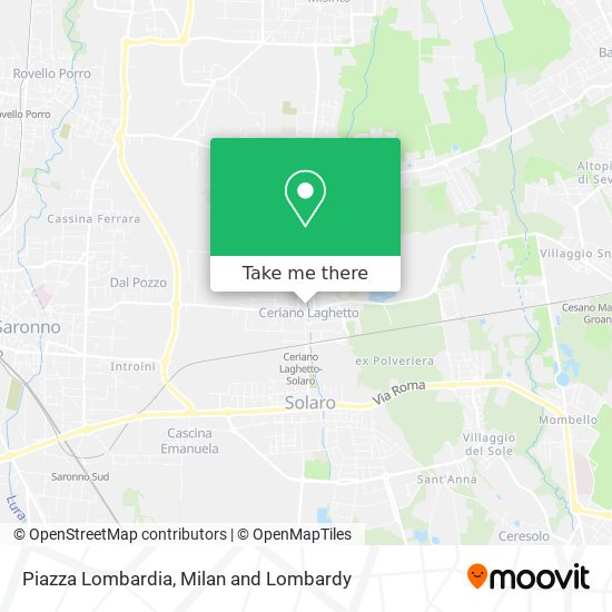 Piazza Lombardia map