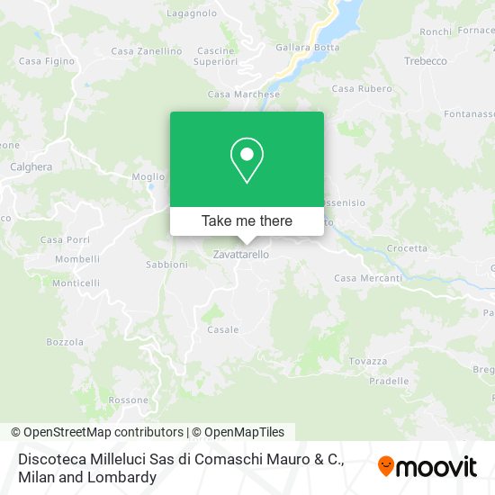Discoteca Milleluci Sas di Comaschi Mauro & C. map