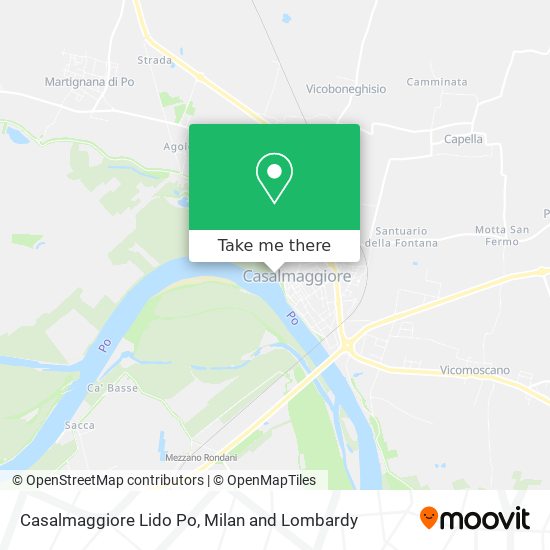 Casalmaggiore Lido Po map