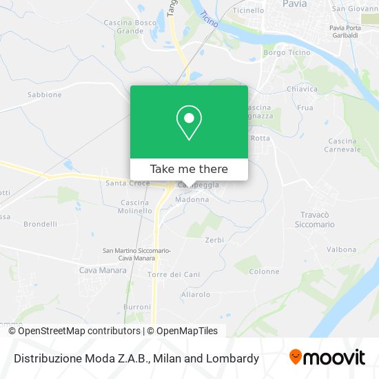 Distribuzione Moda Z.A.B. map