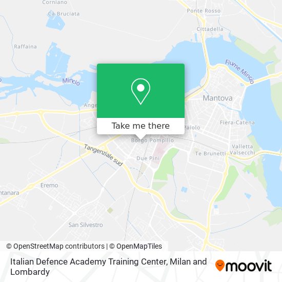 Italian Defence Academy Training Center map