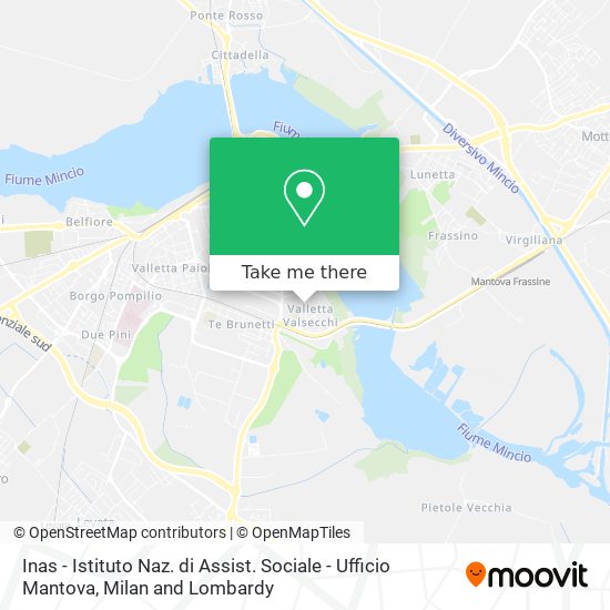 Inas - Istituto Naz. di Assist. Sociale - Ufficio Mantova map