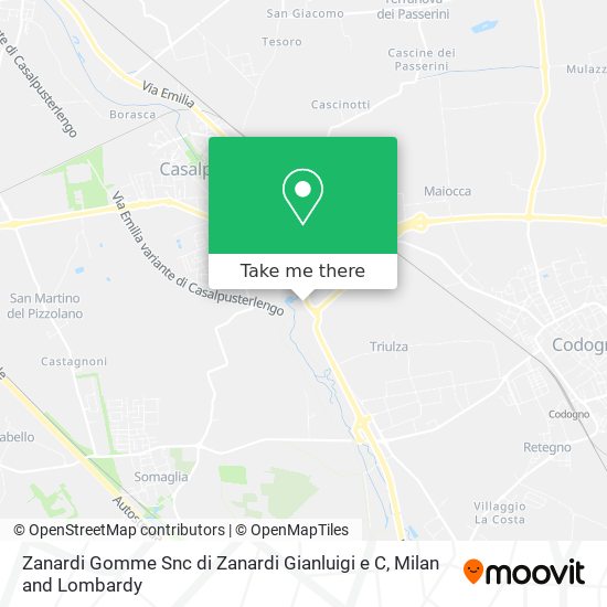 Zanardi Gomme Snc di Zanardi Gianluigi e C map
