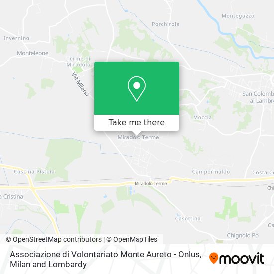 Associazione di Volontariato Monte Aureto - Onlus map