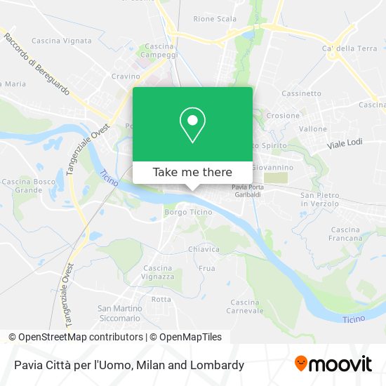 Pavia Città per l'Uomo map