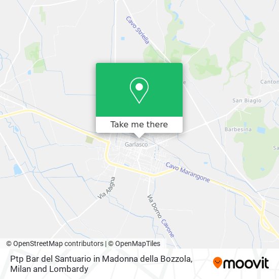 Ptp Bar del Santuario in Madonna della Bozzola map