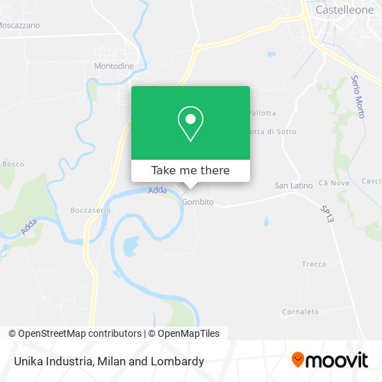 Unika Industria map