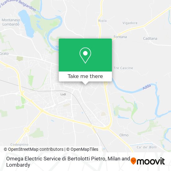 Omega Electric Service di Bertolotti Pietro map