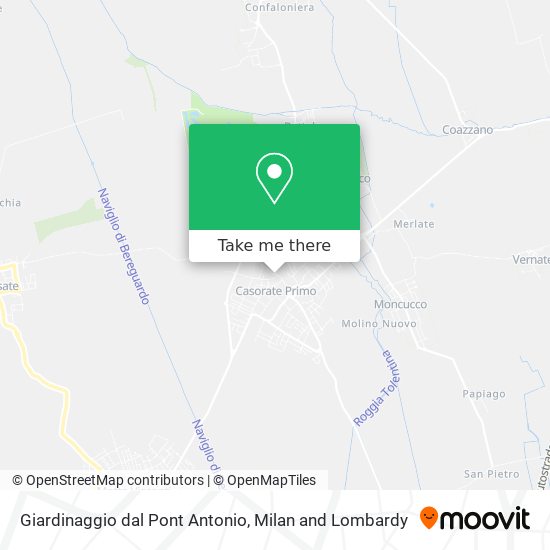 Giardinaggio dal Pont Antonio map