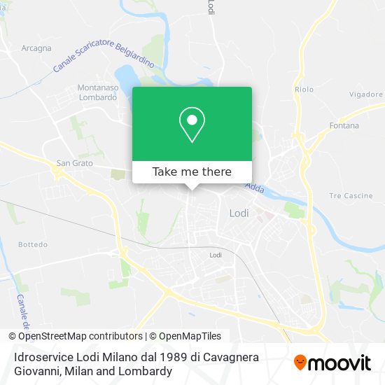 Idroservice Lodi Milano dal 1989 di Cavagnera Giovanni map