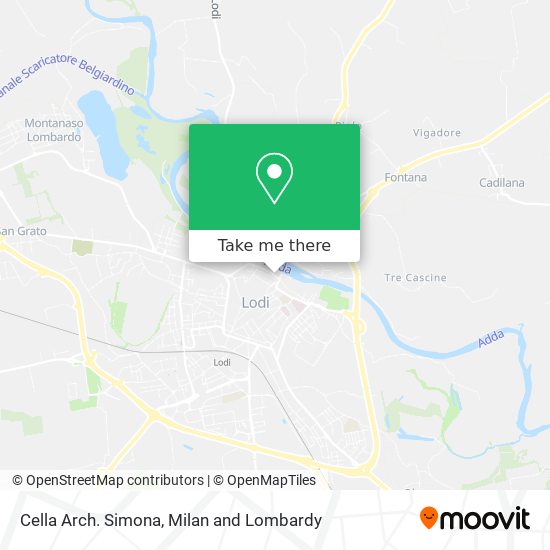 Cella Arch. Simona map
