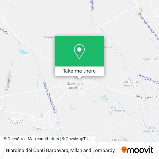 Giardino dei Conti Barbavara map
