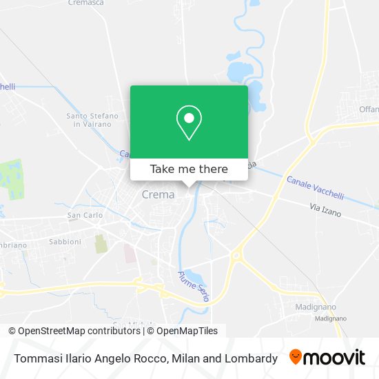 Tommasi Ilario Angelo Rocco map