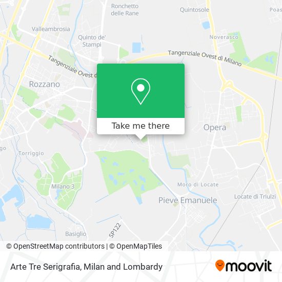 Arte Tre Serigrafia map