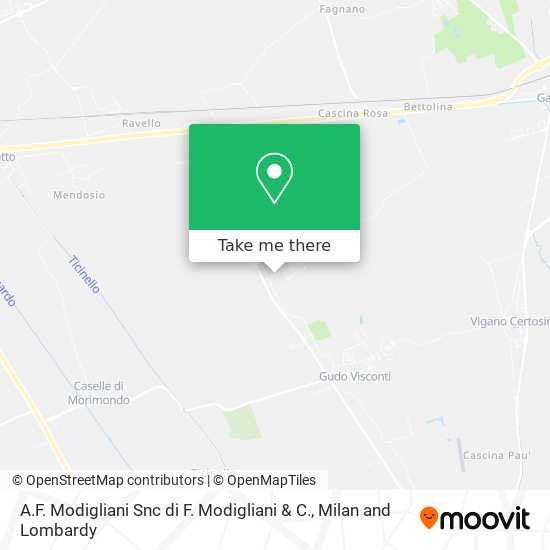 A.F. Modigliani Snc di F. Modigliani & C. map
