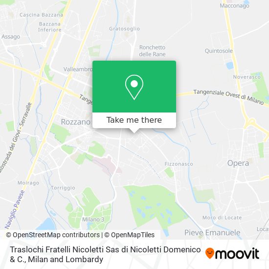 Traslochi Fratelli Nicoletti Sas di Nicoletti Domenico & C. map