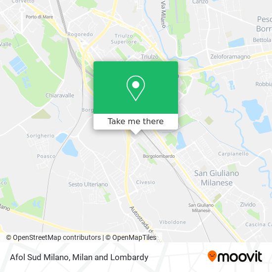 Afol Sud Milano map
