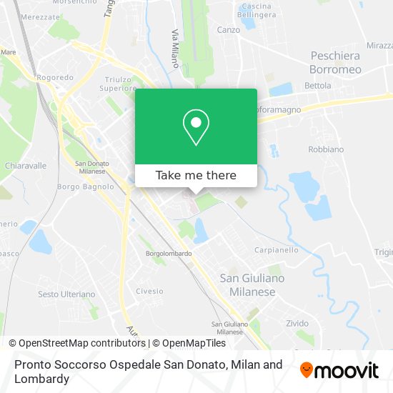 Pronto Soccorso Ospedale San Donato map