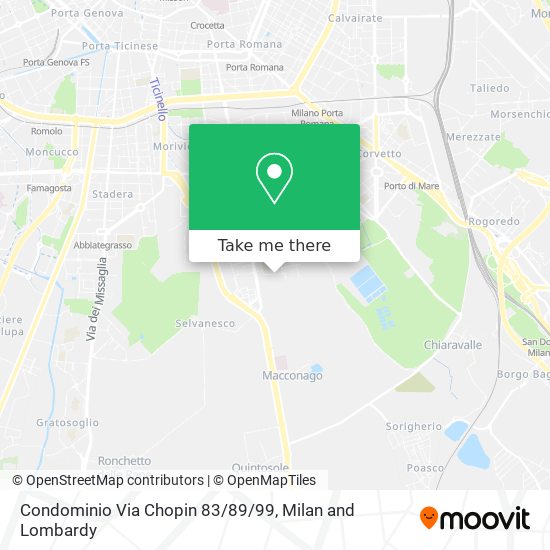 Condominio Via Chopin 83/89/99 map