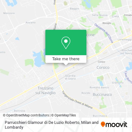 Parrucchieri Glamour di De Luzio Roberto map