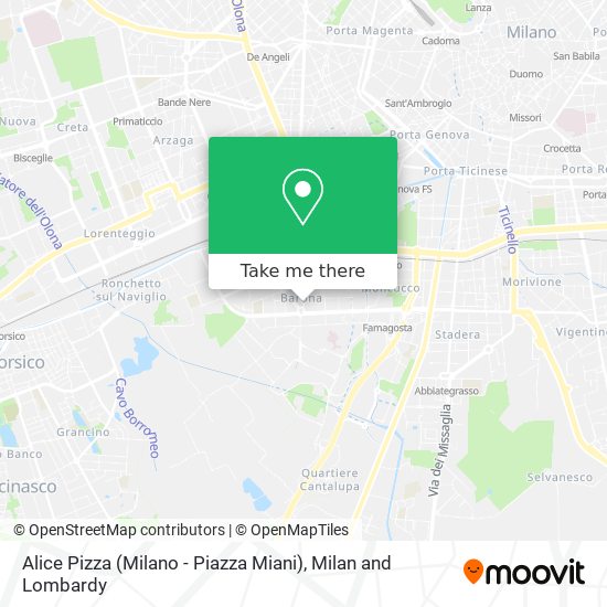 Alice Pizza (Milano - Piazza Miani) map