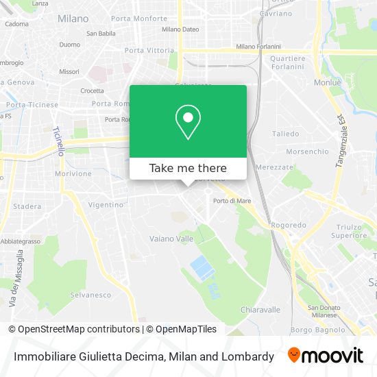 Immobiliare Giulietta Decima map