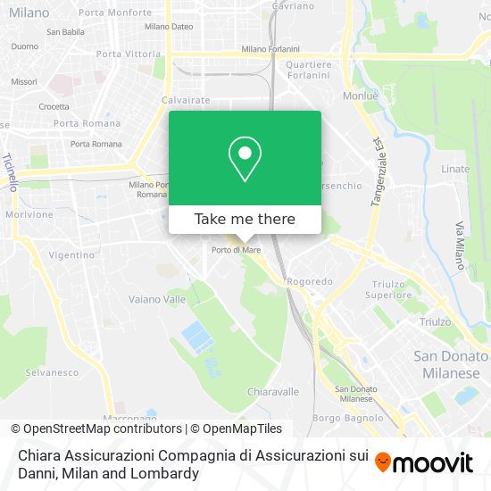 Chiara Assicurazioni Compagnia di Assicurazioni sui Danni map