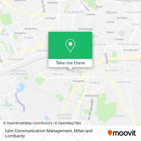 Iulm Communication Management map