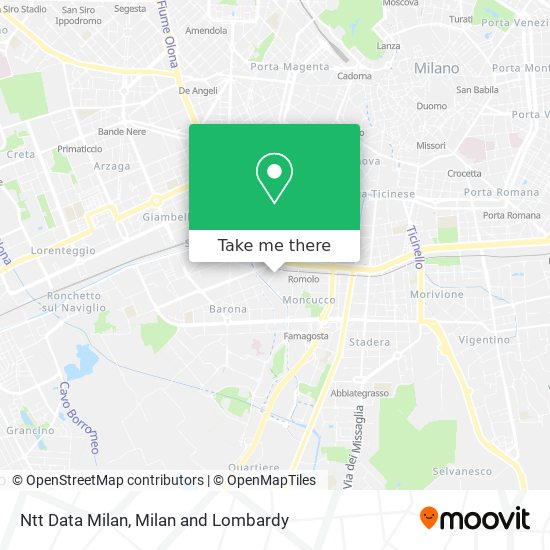 Ntt Data Milan map