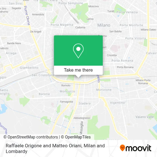 Raffaele Origone and Matteo Oriani map