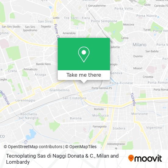 Tecnoplating Sas di Naggi Donata & C. map