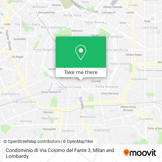 Condominio di Via Cosimo del Fante 3 map