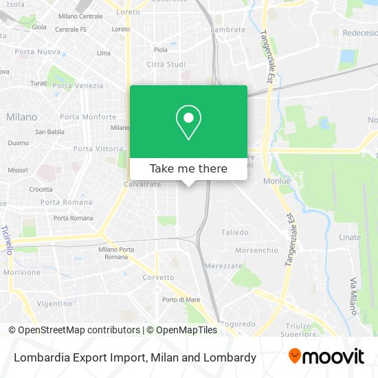 Lombardia Export Import map