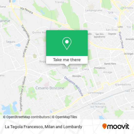 La Tegola Francesco map