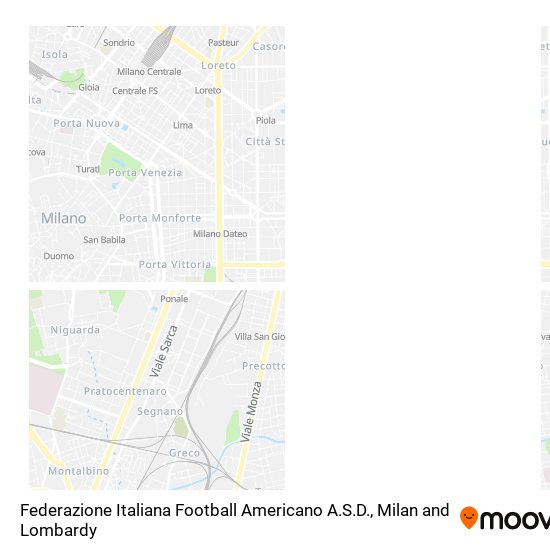 Federazione Italiana Football Americano A.S.D. map
