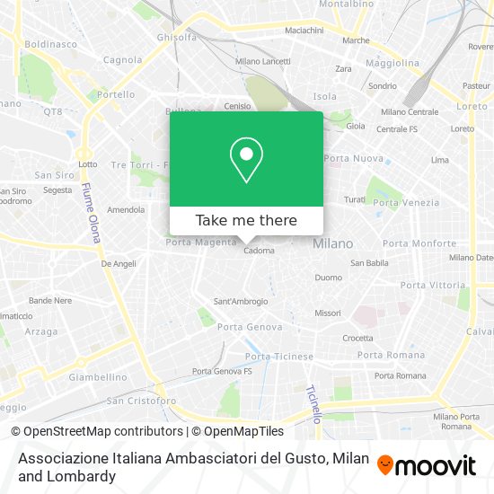 Associazione Italiana Ambasciatori del Gusto map
