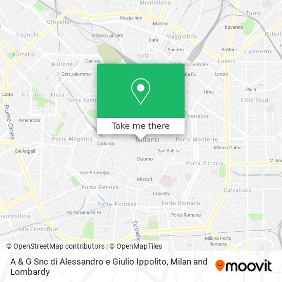 A & G Snc di Alessandro e Giulio Ippolito map