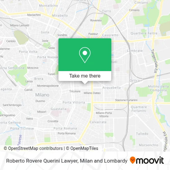 Roberto Rovere Querini Lawyer map