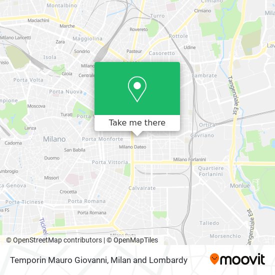 Temporin Mauro Giovanni map