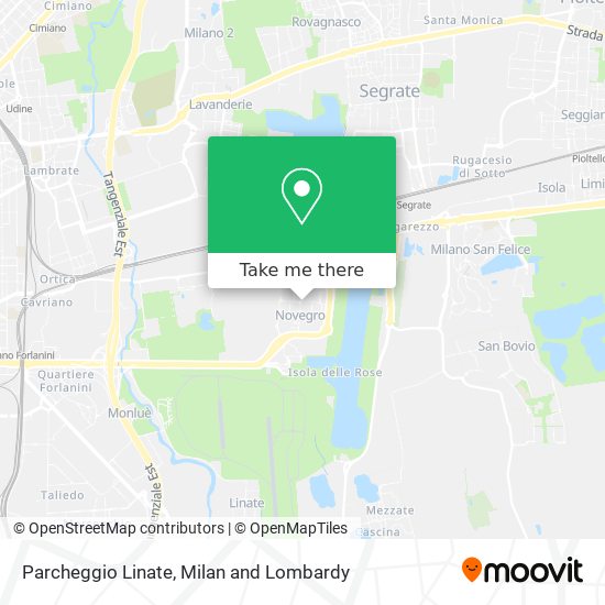 Parcheggio Linate map