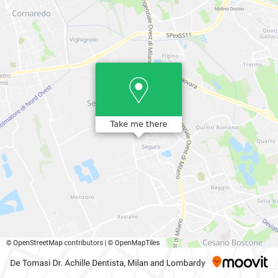 De Tomasi Dr. Achille Dentista map