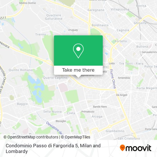 Condominio Passo di Fargorida 5 map