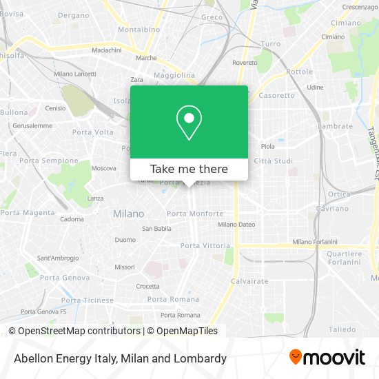 Abellon Energy Italy map