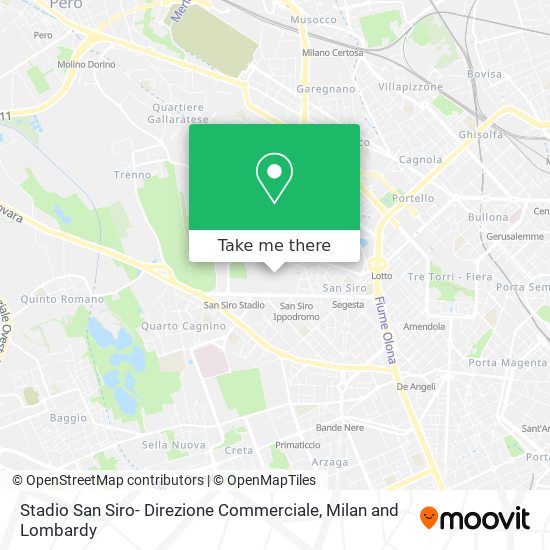 Stadio San Siro- Direzione Commerciale map