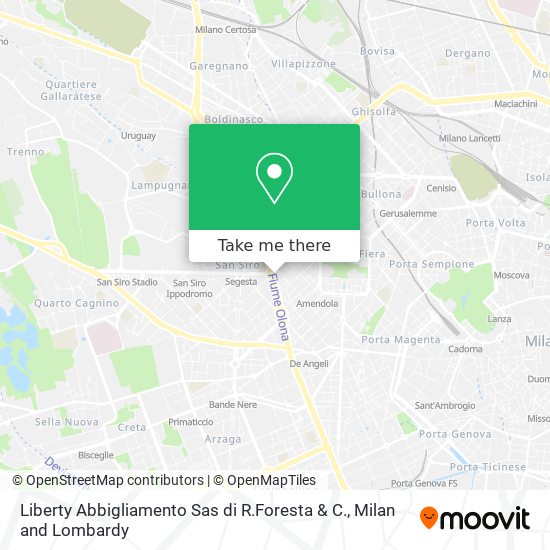 Liberty Abbigliamento Sas di R.Foresta & C. map